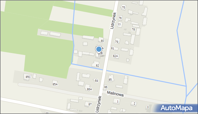 Udrzynek, Udrzynek, 83, mapa Udrzynek