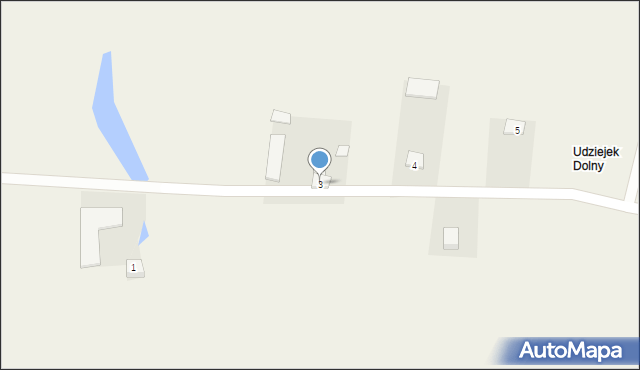Udziejek, Udziejek, 3, mapa Udziejek