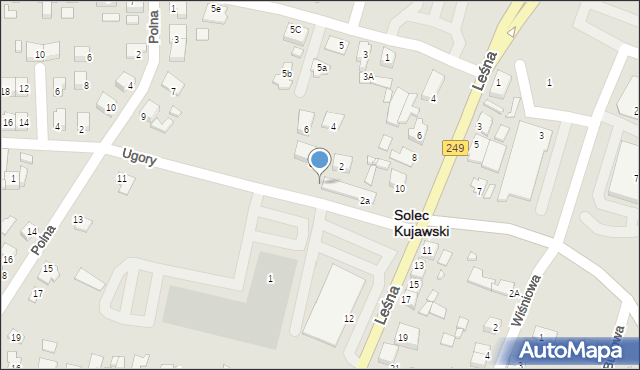 Solec Kujawski, Ugory, 1, mapa Solec Kujawski