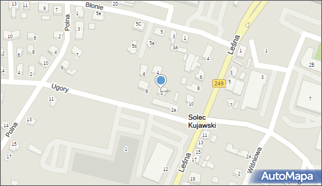 Solec Kujawski, Ugory, 2, mapa Solec Kujawski