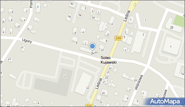 Solec Kujawski, Ugory, 2a, mapa Solec Kujawski