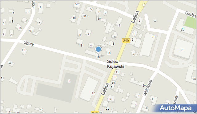 Solec Kujawski, Ugory, 2a, mapa Solec Kujawski