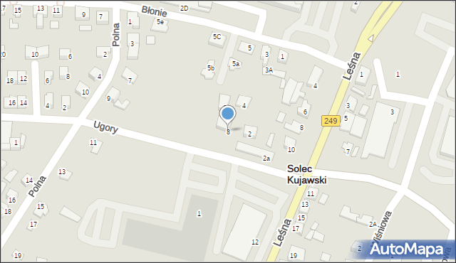 Solec Kujawski, Ugory, 8, mapa Solec Kujawski