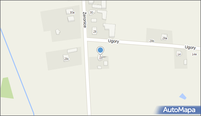 Ugory, Ugory, 13, mapa Ugory