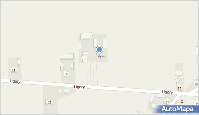 Ugory, Ugory, 33, mapa Ugory