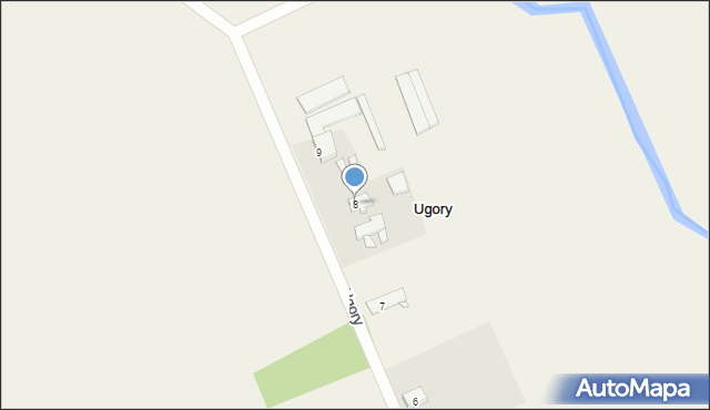 Ugory, Ugory, 8, mapa Ugory