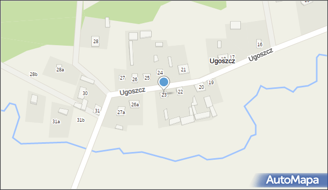 Ugoszcz, Ugoszcz, 23, mapa Ugoszcz