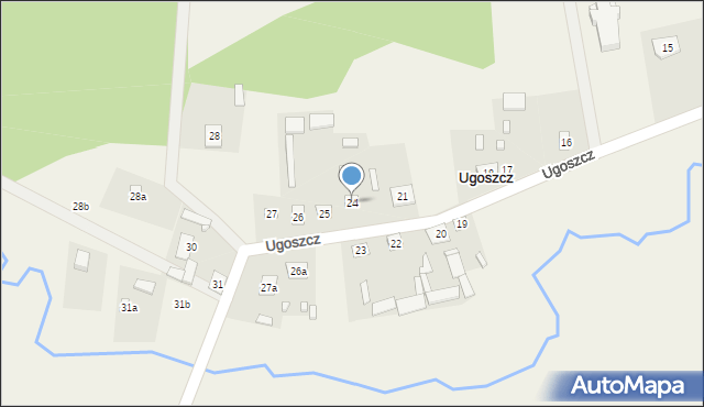 Ugoszcz, Ugoszcz, 24, mapa Ugoszcz