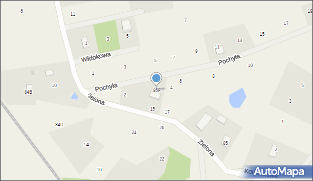 Ugoszcz, Ugoszcz, 85F, mapa Ugoszcz