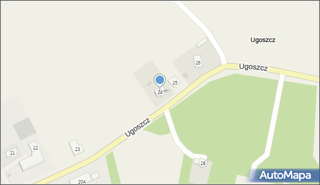 Ugoszcz, Ugoszcz, 24, mapa Ugoszcz