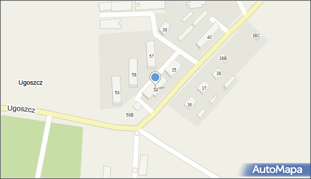 Ugoszcz, Ugoszcz, 34, mapa Ugoszcz