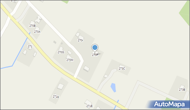 Uherce Mineralne, Uherce Mineralne, 270P, mapa Uherce Mineralne