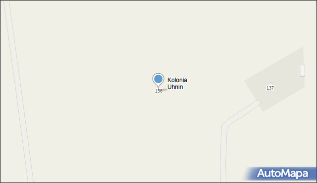 Uhnin, Uhnin, 136, mapa Uhnin