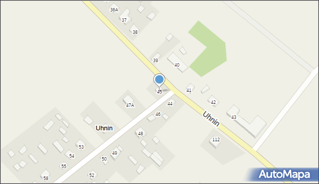 Uhnin, Uhnin, 45, mapa Uhnin