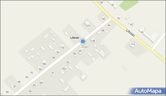 Uhnin, Uhnin, 49A, mapa Uhnin