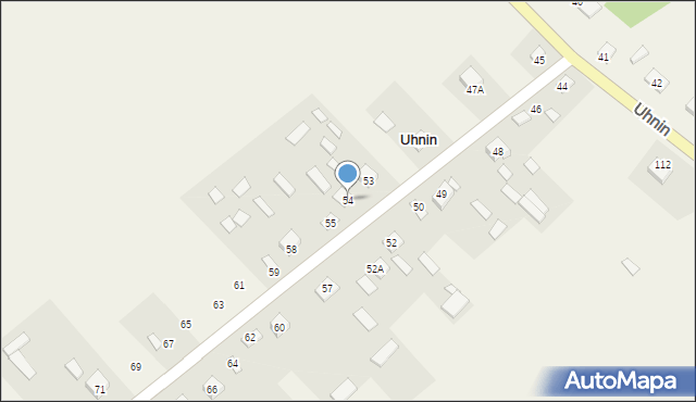 Uhnin, Uhnin, 54, mapa Uhnin