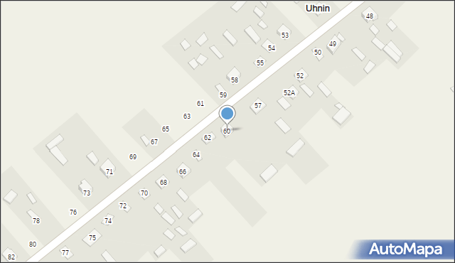 Uhnin, Uhnin, 60, mapa Uhnin