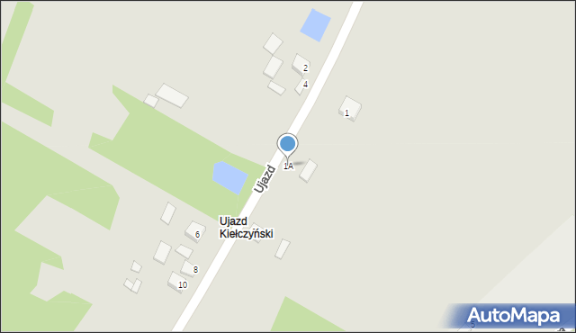 Bogoria, Ujazd, 1A, mapa Bogoria