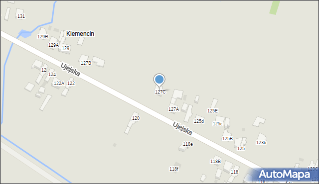 Dąbrowa Górnicza, Ujejska, 127C, mapa Dąbrowa Górnicza