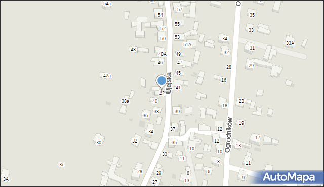 Dąbrowa Górnicza, Ujejska, 42, mapa Dąbrowa Górnicza