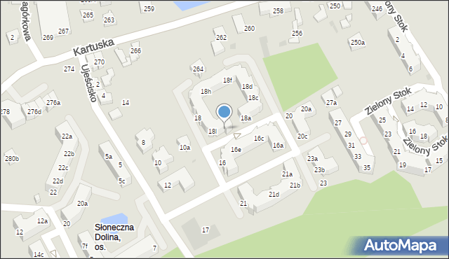 Gdańsk, Ujeścisko, 18m, mapa Gdańska