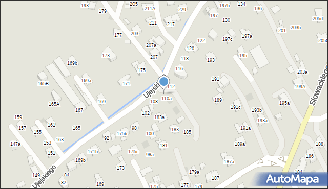 Myślenice, Ujejskiego Kornela, 110, mapa Myślenice