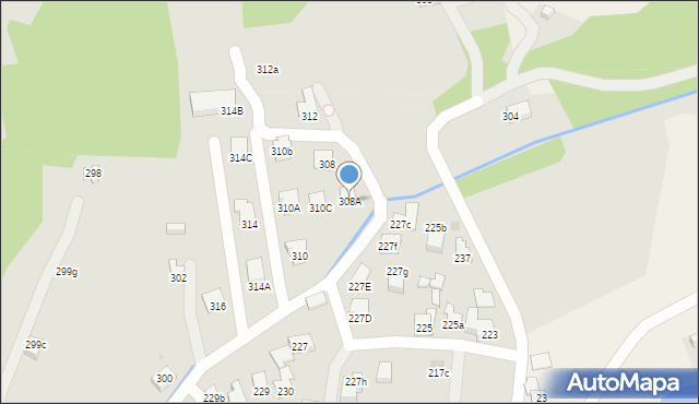 Myślenice, Ujejskiego Kornela, 308A, mapa Myślenice