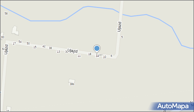 Piotrków Trybunalski, Ujazd, 14, mapa Piotrków Trybunalski