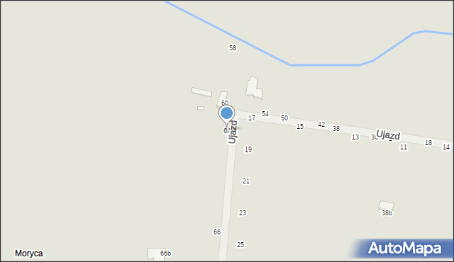Piotrków Trybunalski, Ujazd, 64, mapa Piotrków Trybunalski