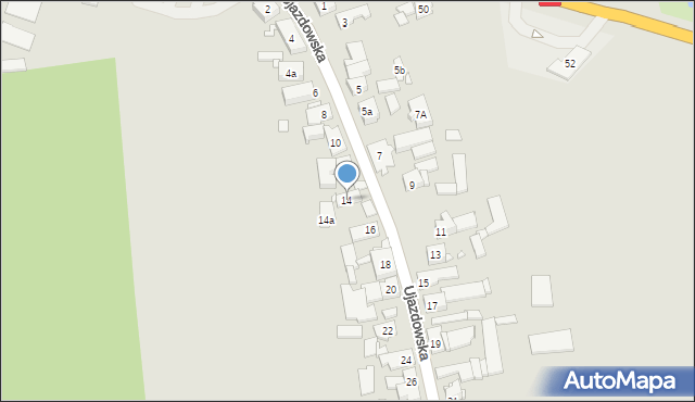 Strzelce Opolskie, Ujazdowska, 14, mapa Strzelce Opolskie
