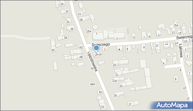 Strzelce Opolskie, Ujazdowska, 27, mapa Strzelce Opolskie