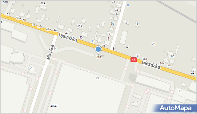 Tomaszów Mazowiecki, Ujezdzka, 21a, mapa Tomaszów Mazowiecki