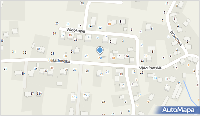 Tomaszowice, Ujazdowska, 20, mapa Tomaszowice