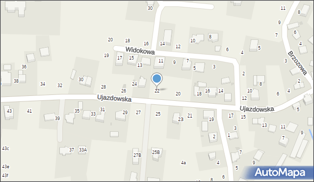 Tomaszowice, Ujazdowska, 22, mapa Tomaszowice