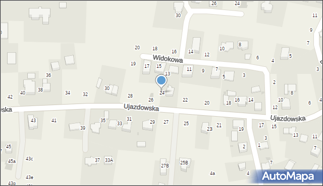 Tomaszowice, Ujazdowska, 24, mapa Tomaszowice