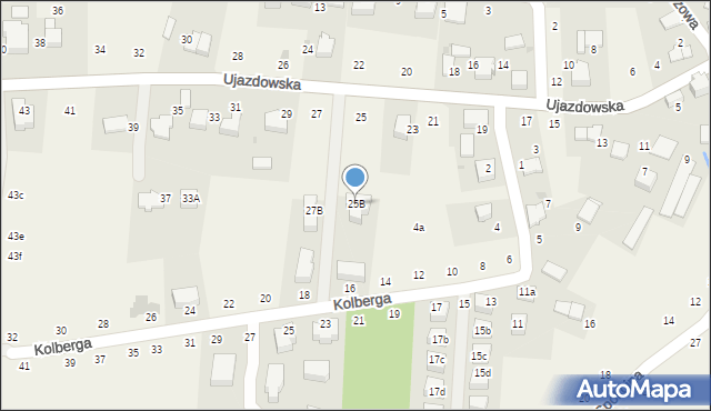 Tomaszowice, Ujazdowska, 25B, mapa Tomaszowice