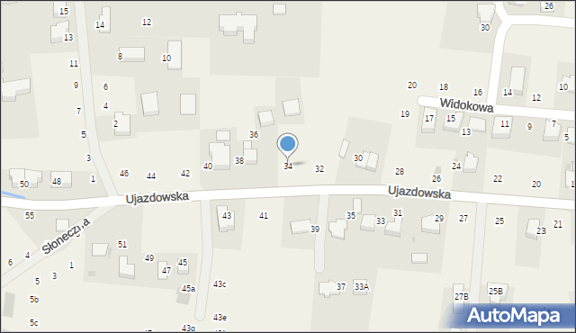 Tomaszowice, Ujazdowska, 34, mapa Tomaszowice