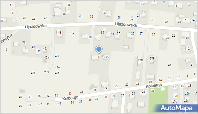 Tomaszowice, Ujazdowska, 37, mapa Tomaszowice