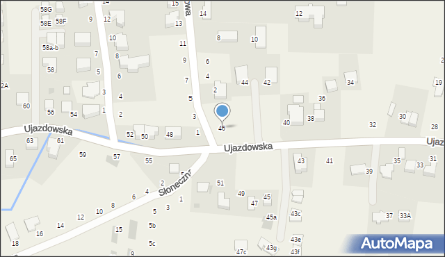 Tomaszowice, Ujazdowska, 46, mapa Tomaszowice