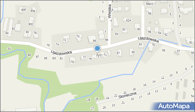 Tomaszowice, Ujazdowska, 73, mapa Tomaszowice