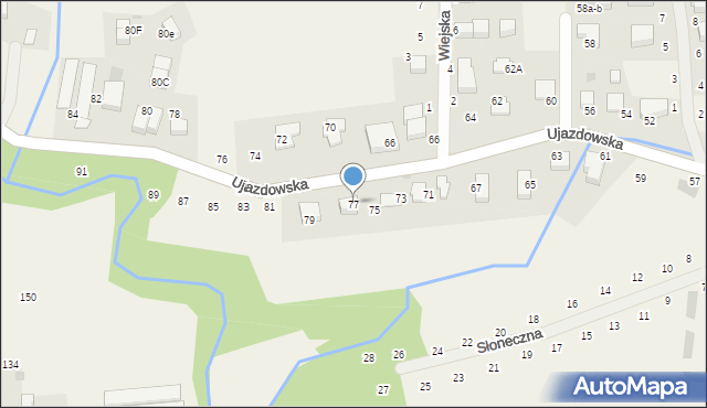 Tomaszowice, Ujazdowska, 77, mapa Tomaszowice