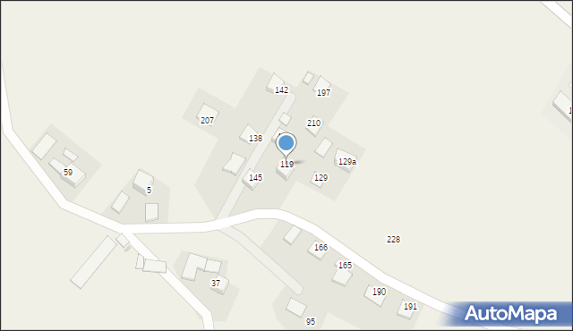 Ujanowice, Ujanowice, 119, mapa Ujanowice