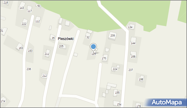 Ujanowice, Ujanowice, 125, mapa Ujanowice