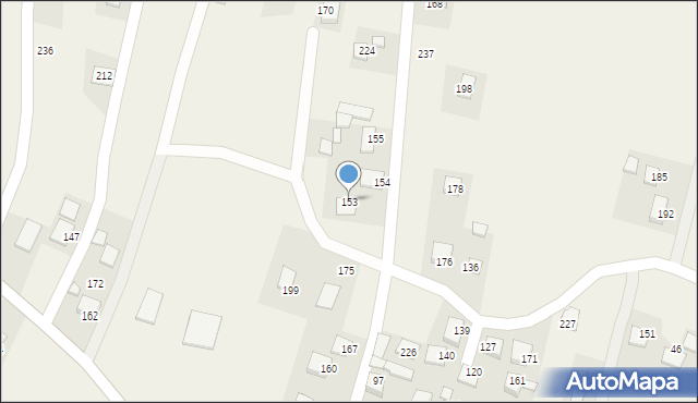 Ujanowice, Ujanowice, 153, mapa Ujanowice