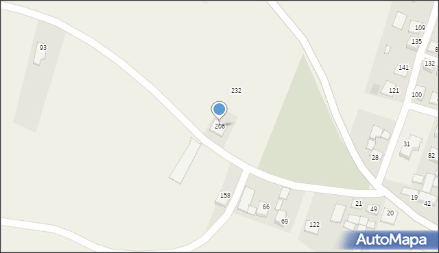 Ujanowice, Ujanowice, 206, mapa Ujanowice