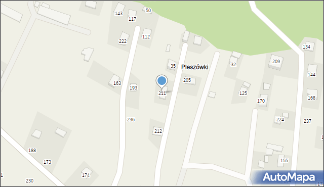 Ujanowice, Ujanowice, 211, mapa Ujanowice