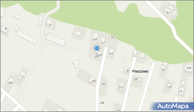 Ujanowice, Ujanowice, 222, mapa Ujanowice