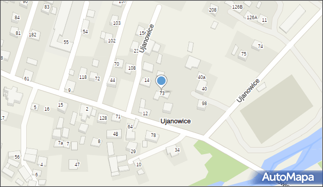 Ujanowice, Ujanowice, 73, mapa Ujanowice