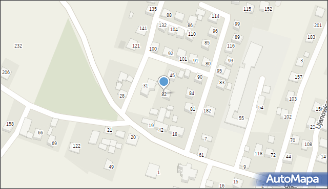 Ujanowice, Ujanowice, 82, mapa Ujanowice