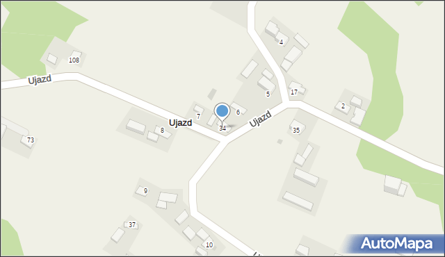 Ujazd, Ujazd, 34, mapa Ujazd